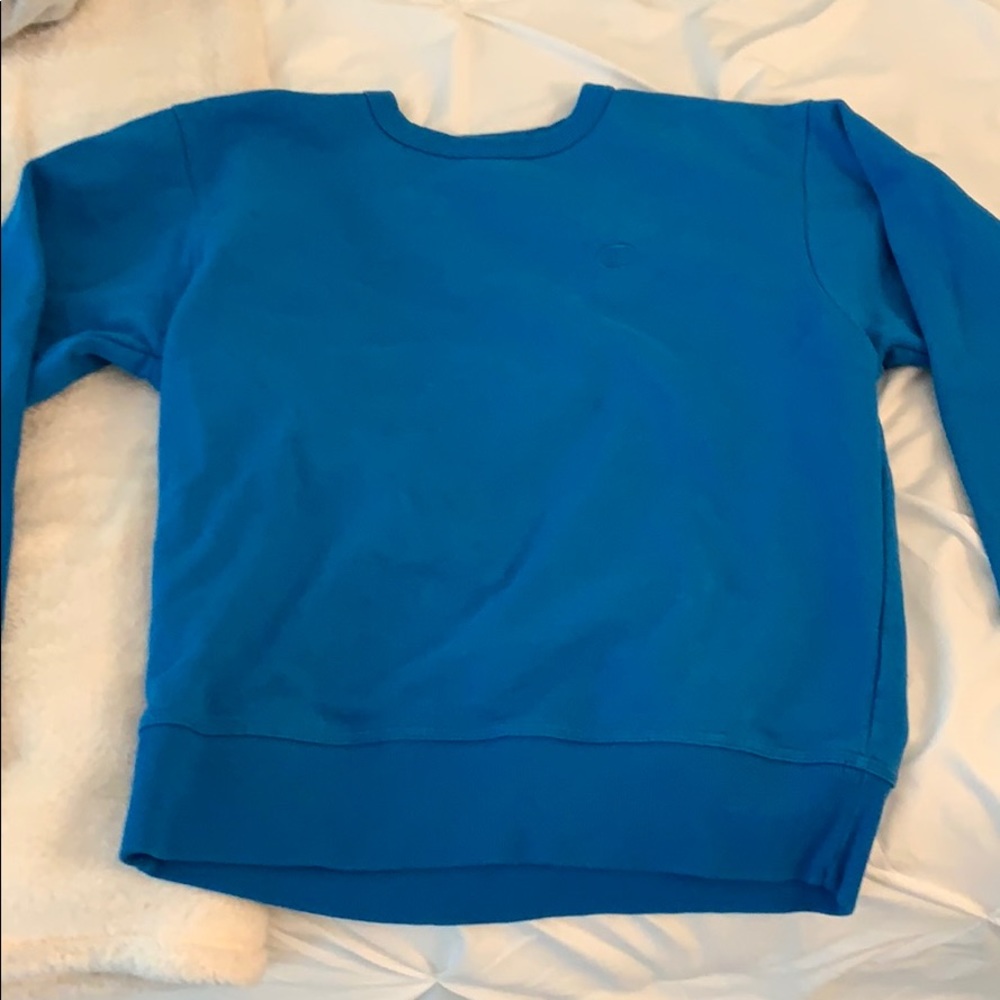 Blue champion crewneck
